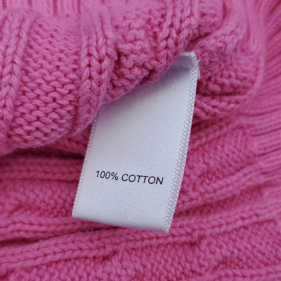 Lilly Pulitzer Pink Crew Neck Cable Knit Sweater - Picture 5 of 12